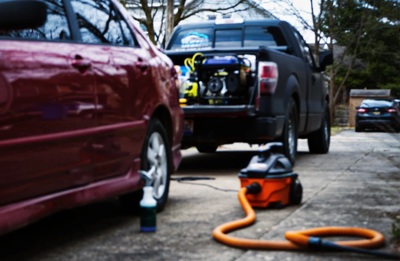 Austin Auto Detailing mobile setup