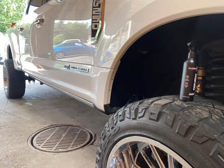 Ceramic coating wheel arch detail